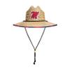 FOCO unisex adult Ncaa College Team Logo Floral Sun Straw Hat, Team Logo, One Size US view 4