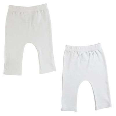 Bambini CS-0544M Infant Pants White - Medium - Pack of 2