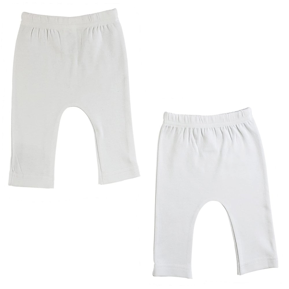 Bambini CS-0544M Infant Pants White - Medium - Pack of 2