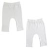 Bambini CS-0544M Infant Pants White - Medium - Pack of 2