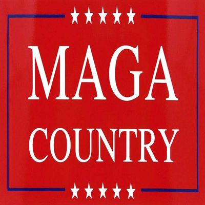MAGA Country Make America Great Again Red Vinyl Decal Bumper Sticker Lot of 6