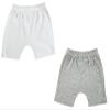 Bambini CS-0541L Infant Shorts, White - Large - Pack of 2 view 1