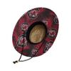 FOCO unisex adult Ncaa College Team Logo Floral Sun Straw Hat, Team Logo, One Size US view 3