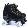 Quad Roller Skates, Classic Roller Skates Artistic, PU Light Up Wheel Cowhide Upper, for Girls Boys, Men and Womens, Adult,UK 8.5/EU 43 Flash view 3