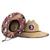 FOCO mens Ncaa College Team Logo Floral Sun Straw Hat, Team Logo, One Size US view 1