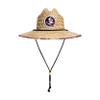FOCO mens Ncaa College Team Logo Floral Sun Straw Hat, Team Logo, One Size US view 4