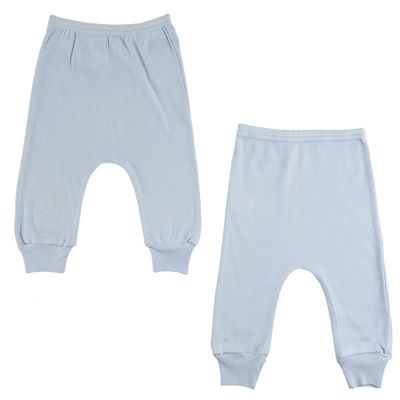 Bambini Layette 2-Piece Vibrant Comfortable Infant Jogger Pants - New Born, 8" Blue