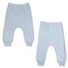 Bambini Layette 2-Piece Vibrant Comfortable Infant Jogger Pants - New Born, 8" Blue