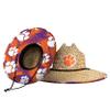 FOCO womens Ncaa College Team Logo Floral Sun Straw Hat, Team Logo, One Size US view 1