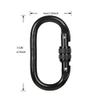 Heavy Duty Locking Climbing Carabiner Clip CE Rated 25 kN 5600 LB Rugged Terrain Approved Industrial Strength Twist Lock Carabiners Clips for Rigging, Ropes, Hammocks, Camping view 4