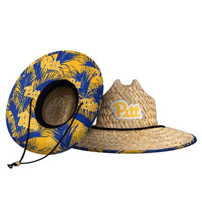 FOCO mens Ncaa College Team Logo Floral Sun Straw Hat, Team Logo, One Size US