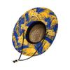 FOCO mens Ncaa College Team Logo Floral Sun Straw Hat, Team Logo, One Size US view 3