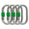 Heavy Duty Locking Climbing Carabiner Clip CE Rated 25 kN 5600 LB Rugged Terrain Approved Industrial Strength Twist Lock Carabiners Clips for Rigging, Ropes, Hammocks, Camping view 1