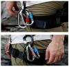 Heavy Duty Locking Climbing Carabiner Clip CE Rated 25 kN 5600 LB Rugged Terrain Approved Industrial Strength Twist Lock Carabiners Clips for Rigging, Ropes, Hammocks, Camping view 2