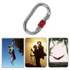 Heavy Duty Locking Climbing Carabiner Clip CE Rated 25 kN 5600 LB Rugged Terrain Approved Industrial Strength Twist Lock Carabiners Clips for Rigging, Ropes, Hammocks, Camping view 3