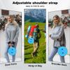 ALEVMOOM 2026 Collapsible Stool with Thick Cushion, H18.1 D10.24 More Sturdy Capacity 600Ib,Collapsible Adjustable Folding Stool for Camping Hiking Mountain Garden BBQ view 3