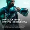 Everlast Powerlock 2 Boxing Gloves | Heavy Bag Gloves | SyntheticLeather | Men & Women | Training & Sparring Gloves | Ventilated Design | Multi-Layered Foam Padding | Black / Gray, 12 oz view 2