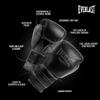 Everlast Powerlock 2 Boxing Gloves | Heavy Bag Gloves | SyntheticLeather | Men & Women | Training & Sparring Gloves | Ventilated Design | Multi-Layered Foam Padding | Black / Gray, 12 oz view 4