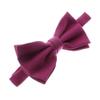 My Lello Baby Gabardine Adjustable Pre-Tied Bow Tie - Mulberry view 1