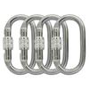 Heavy Duty Locking Climbing Carabiner Clip CE Rated 25 kN 5600 LB Rugged Terrain Approved Industrial Strength Twist Lock Carabiners Clips for Rigging, Ropes, Hammocks, Camping view 1