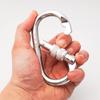Heavy Duty Locking Climbing Carabiner Clip CE Rated 25 kN 5600 LB Rugged Terrain Approved Industrial Strength Twist Lock Carabiners Clips for Rigging, Ropes, Hammocks, Camping view 2