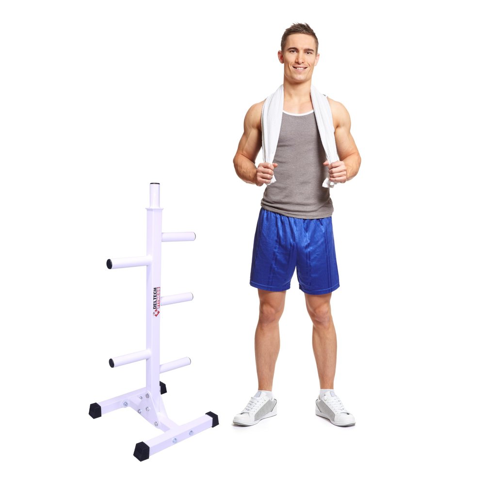 DF7600 Heavy-Duty Pro Olympic Weight Tree by Deltech Fitness