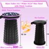ALEVMOOM 2026 Collapsible Stool with Thick Cushion, H18.1 D10.24 Portable Telescoping More Sturdy Load Capacity 600Lbs, Retractable Adjustable Camping Folding Stool for Outdoor Hiking BBQ Climb view 3