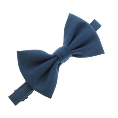My Lello Baby Gabardine Adjustable Pre-Tied Bow Tie - Light Navy