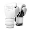 Everlast Powerlock 2 Boxing Gloves | Heavy Bag Gloves | Synthetic Leather | Men & Women | Training & Sparring Gloves | Ventilated Design | Multi-Layered Foam Padding | White / Gray, 12 oz view 1