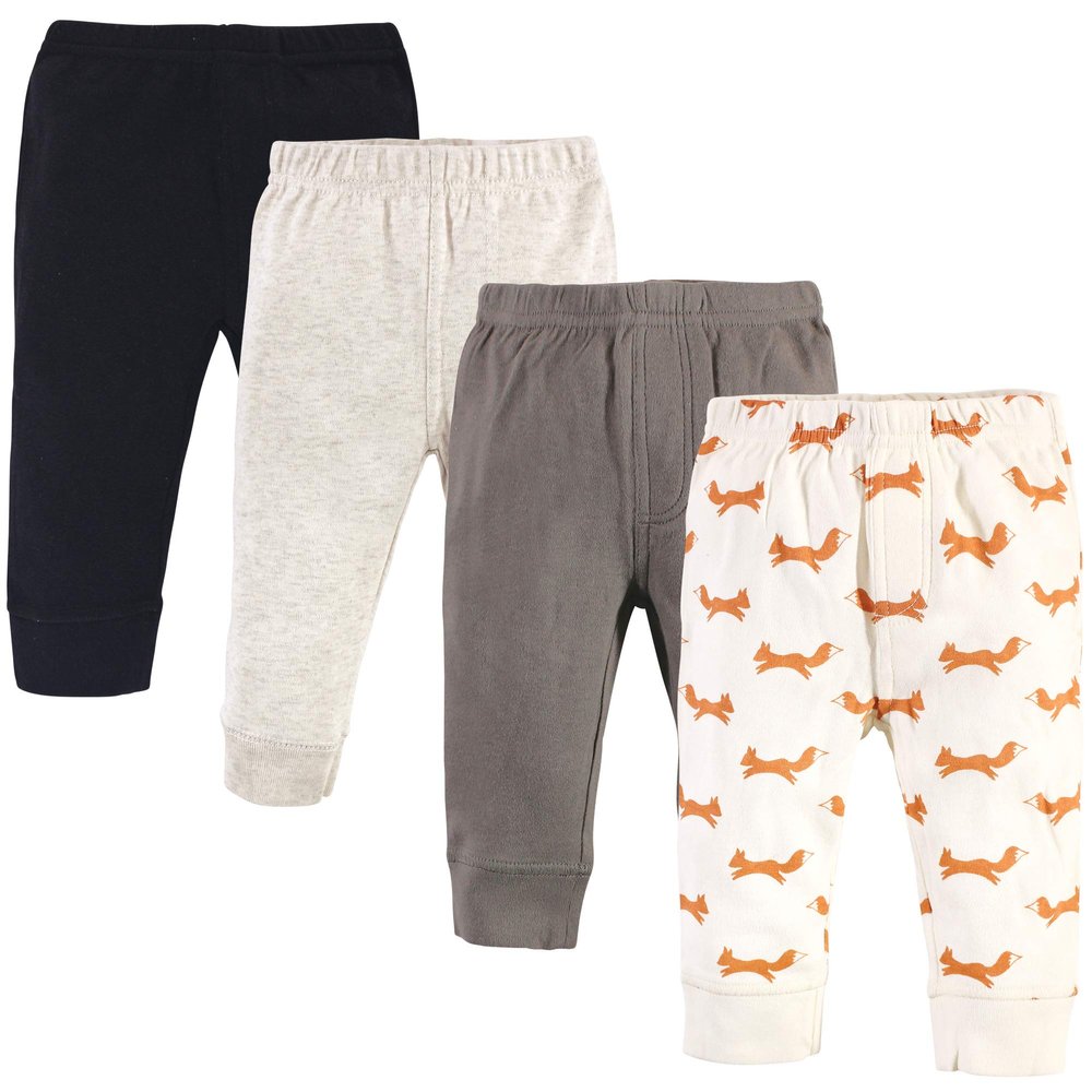 Touched by Nature Unisex Baby Organic Cotton Pants, Fox, 12-18 Months