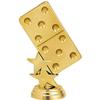 Crown Awards Dominoes Trophy, 5 1/4" Personalized Gold Dominoes Trophy with Custom Engraving, 50 Pack view 2