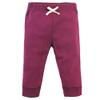 Touched by Nature Unisex Baby Organic Cotton Pants, Pink Burgundy, 2 Toddler view 2