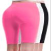 Design by Olivia Women's Basic Solid Active Yoga Biker Shorts 3PACK - Black/White/Fuchsia 1X view 2