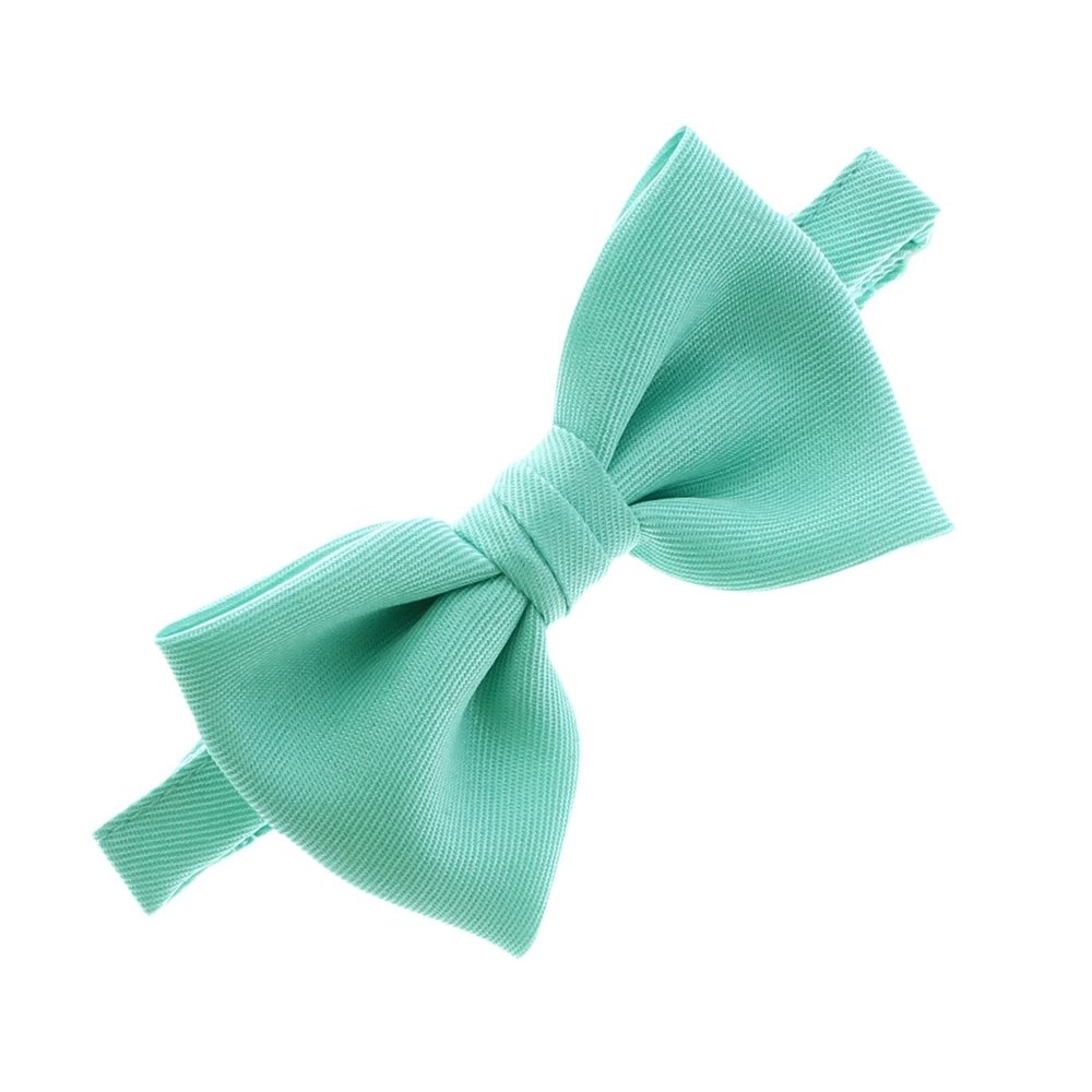 My Lello Baby Gabardine Adjustable Pre-Tied Bow Tie - Aqua