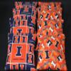 BackYardGamesUSA Cornhole BEANBAGS Made w Illinois Illini Fabric Set of 8 Regulation Cornhole Game Toss Bags view 1