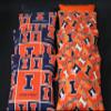 BackYardGamesUSA Cornhole BEANBAGS Made w Illinois Illini Fabric Set of 8 Regulation Cornhole Game Toss Bags view 2
