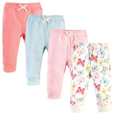 Touched by Nature Unisex Baby Organic Cotton Pants, Butterflies, 0-3 Months