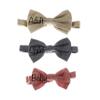 My Lello Adult Chambray Adjustable Pre-Tied Bow Tie - Deep Indigo Denim view 4