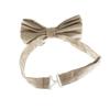 My Lello Adult Chambray Adjustable Pre-Tied Bow Tie - Faded Blue Denim view 3