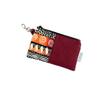 African Fabric Coin Pouch, Maroon Change Purses view 1