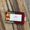 African Fabric Coin Pouch, Maroon Change Purses view 3