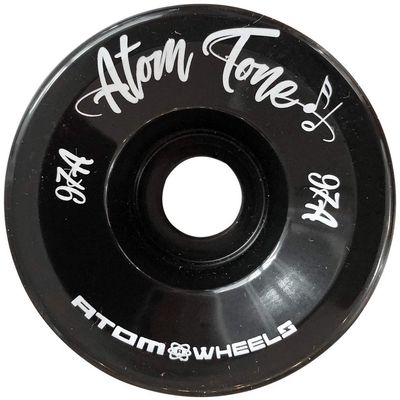 Atom Tone Quad Roller Skate Wheels, 57mm, Black, 97A