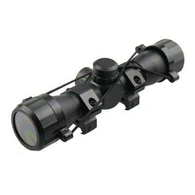 MY Premium Build, Tactical 4X32 Compact Scope Rangefinder Reticle Hunting Riflescopes Cross-Hair Reticle for Ruger 1022 10/22 with Weaver Ring (New Version)