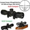 MY Premium Build, Tactical 4X32 Compact Scope Rangefinder Reticle Hunting Riflescopes Cross-Hair Reticle for Ruger 1022 10/22 with Weaver Ring (New Version) view 3