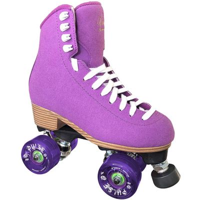 Jackson Vista Viper Nylon Outdoor Quad Roller Skates Womens Size 4 Purple