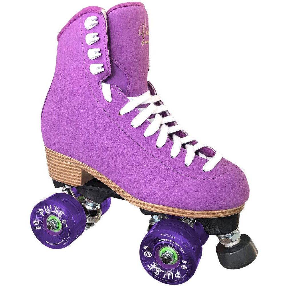 Jackson Vista Viper Nylon Outdoor Quad Roller Skates Womens Size 4 Purple