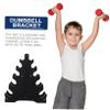 Garneck dumbbell weight plate rack storage holder weight rack dumbbell display stand barbell holder s for dumbbells gym neoprene dumbbells accessories view 4