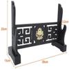CXM WLONG 'ART Dragon Pattern Sword Stand Black Tai Chi Sword Holder Weapon Display Stand Japanese Samurai Sword Rack Hanger and Standard Sword Holder Layer Sword Stand1Tier view 2