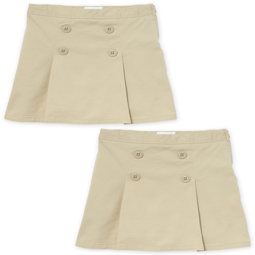 The Children's Place Girl's Button Skort, Sandy, 6X/7 slim