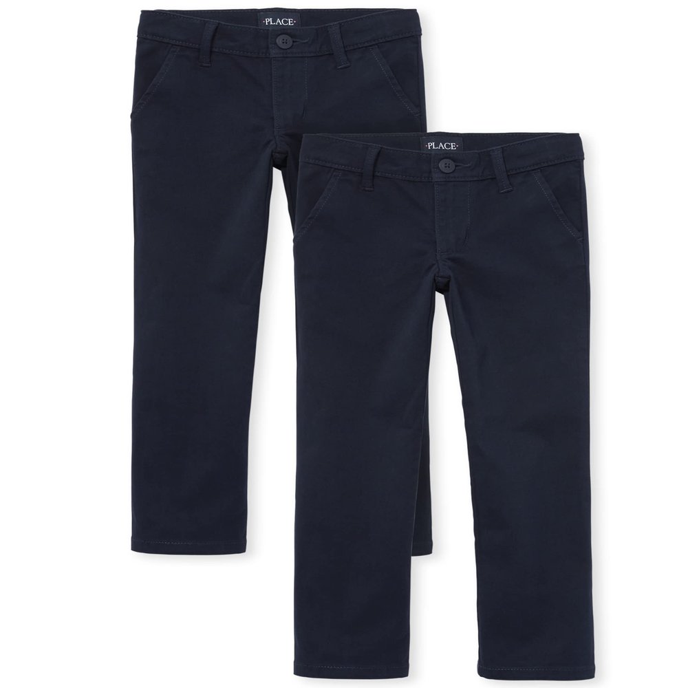 The Children's Place Girl's Skinny Chino Pants, Tidal, 4 slim